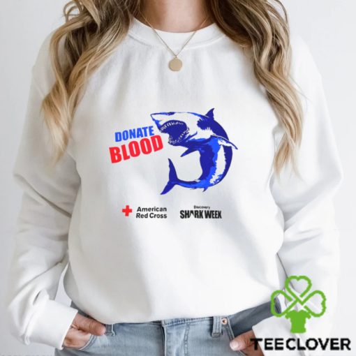 Shark Donate Blood American Red Cross Shirt