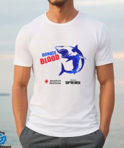 Shark Donate Blood American Red Cross Shirt