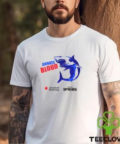 Shark Donate Blood American Red Cross Shirt