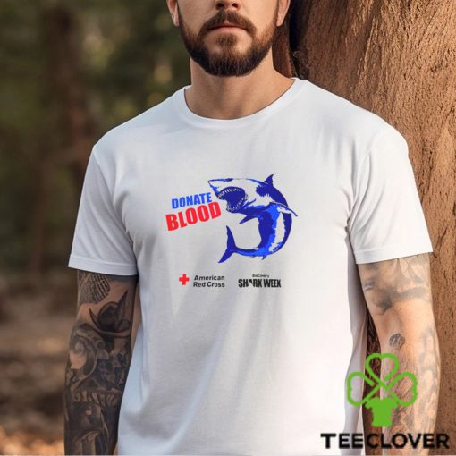 Shark Donate Blood American Red Cross Shirt