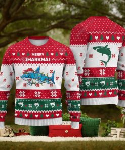 Shark Heart Animals Ugly Christmas Sweater AOP Gift For Men And Women