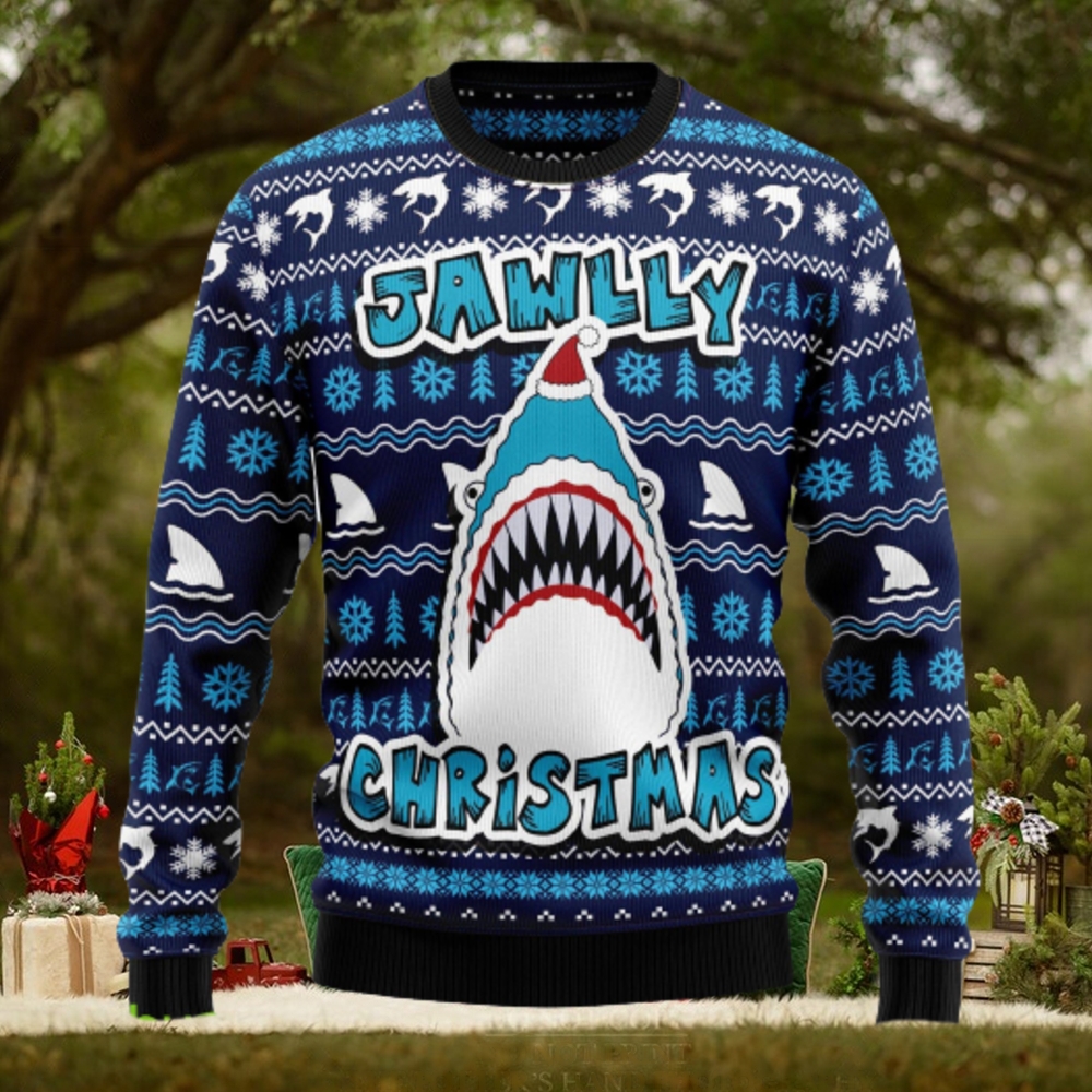 Shark Jawlly Ugly Christmas Sweater Thankgiving Gift Men Women Shark Jawlly Ugly Christmas Sweater Thankgiving Gift Men Women