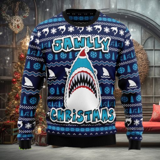 Shark Jawlly Ugly Christmas Sweater Thankgiving Gift Men Women