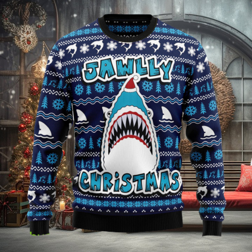 Shark Jawlly Ugly Christmas Sweater Thankgiving Gift Men Women Shark Jawlly Ugly Christmas Sweater Thankgiving Gift Men Women