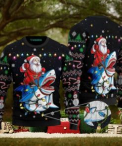 Shark Santa Ugly Christmas Sweater