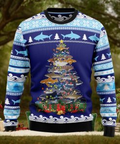 Shark Tree Ugly Christmas Sweater Thankgiving Gift Men Women