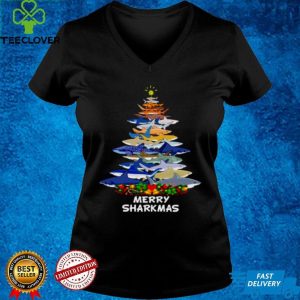 Sharks make Christmas tree Merry Sharkmas hoodie, sweater, longsleeve, shirt v-neck, t-shirt