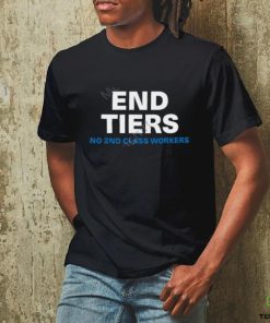 Shawn Fain Wearing End Tiers No 2Nd Class Workers T Shirt