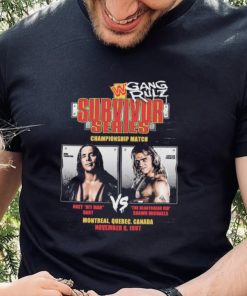 Shawn Michaels vs Bret Hart 1997 Survivor Series Championship Match Shirt