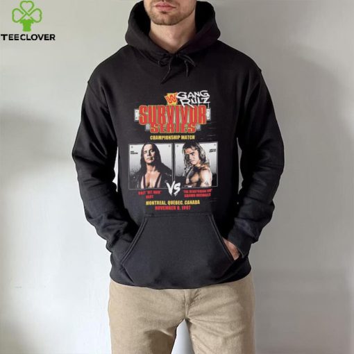 Shawn Michaels vs Bret Hart 1997 Survivor Series Championship Match Shirt
