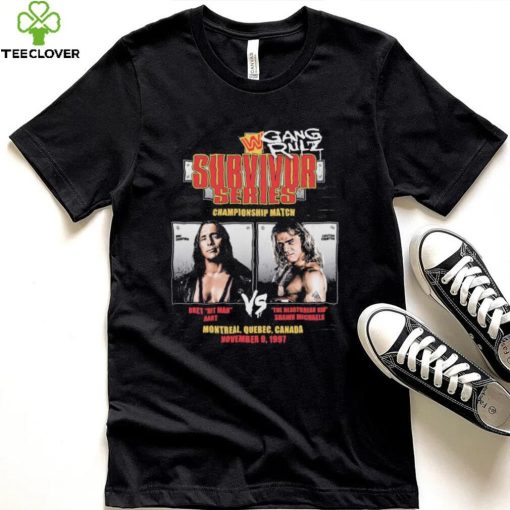 Shawn Michaels vs Bret Hart 1997 Survivor Series Championship Match Shirt