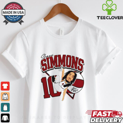 Shawn Simmons II Saint Joseph’s Hawks cartoon shirt