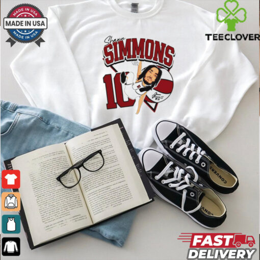 Shawn Simmons II Saint Joseph’s Hawks cartoon shirt