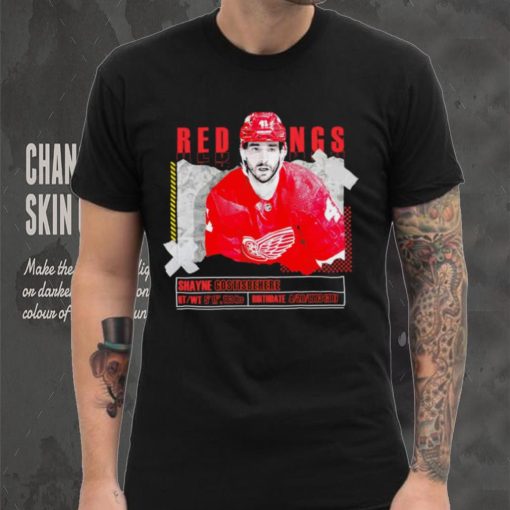 Shayne Gostisbehere number 41 Detroit Red Wings ice hockey player pose paper gift hoodie, sweater, longsleeve, shirt v-neck, t-shirt