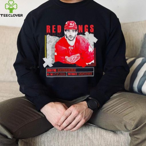 Shayne Gostisbehere number 41 Detroit Red Wings ice hockey player pose paper gift hoodie, sweater, longsleeve, shirt v-neck, t-shirt