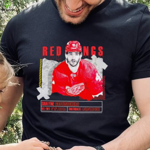 Shayne Gostisbehere number 41 Detroit Red Wings ice hockey player pose paper gift hoodie, sweater, longsleeve, shirt v-neck, t-shirt