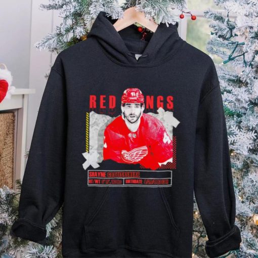 Shayne Gostisbehere number 41 Detroit Red Wings ice hockey player pose paper gift hoodie, sweater, longsleeve, shirt v-neck, t-shirt