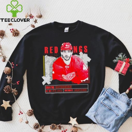 Shayne Gostisbehere number 41 Detroit Red Wings ice hockey player pose paper gift hoodie, sweater, longsleeve, shirt v-neck, t-shirt