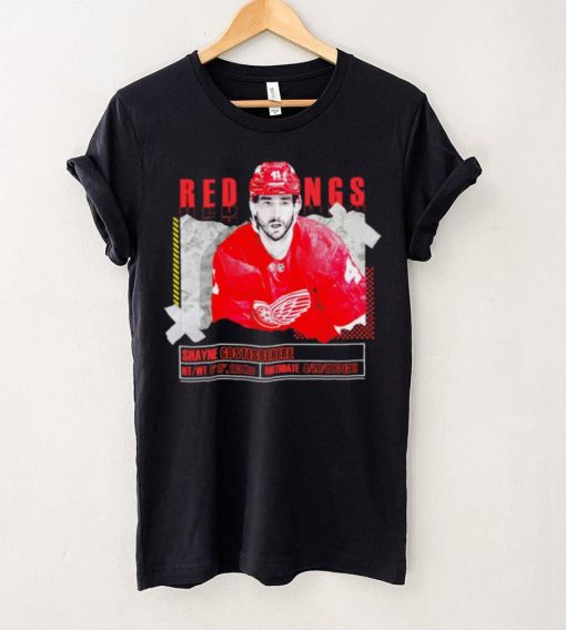 Shayne Gostisbehere number 41 Detroit Red Wings ice hockey player pose paper gift hoodie, sweater, longsleeve, shirt v-neck, t-shirt