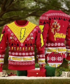 Shazam Dc Comics Knitted Sweater Gift For Christmas