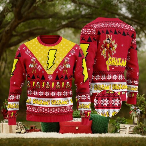 Shazam Dc Comics Knitted Sweater Gift For Christmas