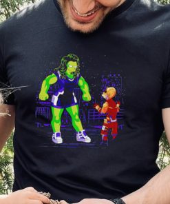 She Hulk X The Simpsons She Hulk and Daredevil Death by Smash shirt