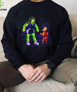 She Hulk X The Simpsons She Hulk and Daredevil Death by Smash shirt 1 She Hulk X The Simpsons She Hulk and Daredevil Death by Smash shirt