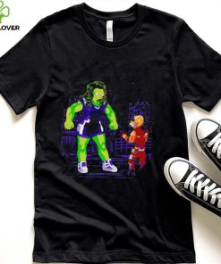She Hulk X The Simpsons She Hulk and Daredevil Death by Smash shirt 2 She Hulk X The Simpsons She Hulk and Daredevil Death by Smash shirt