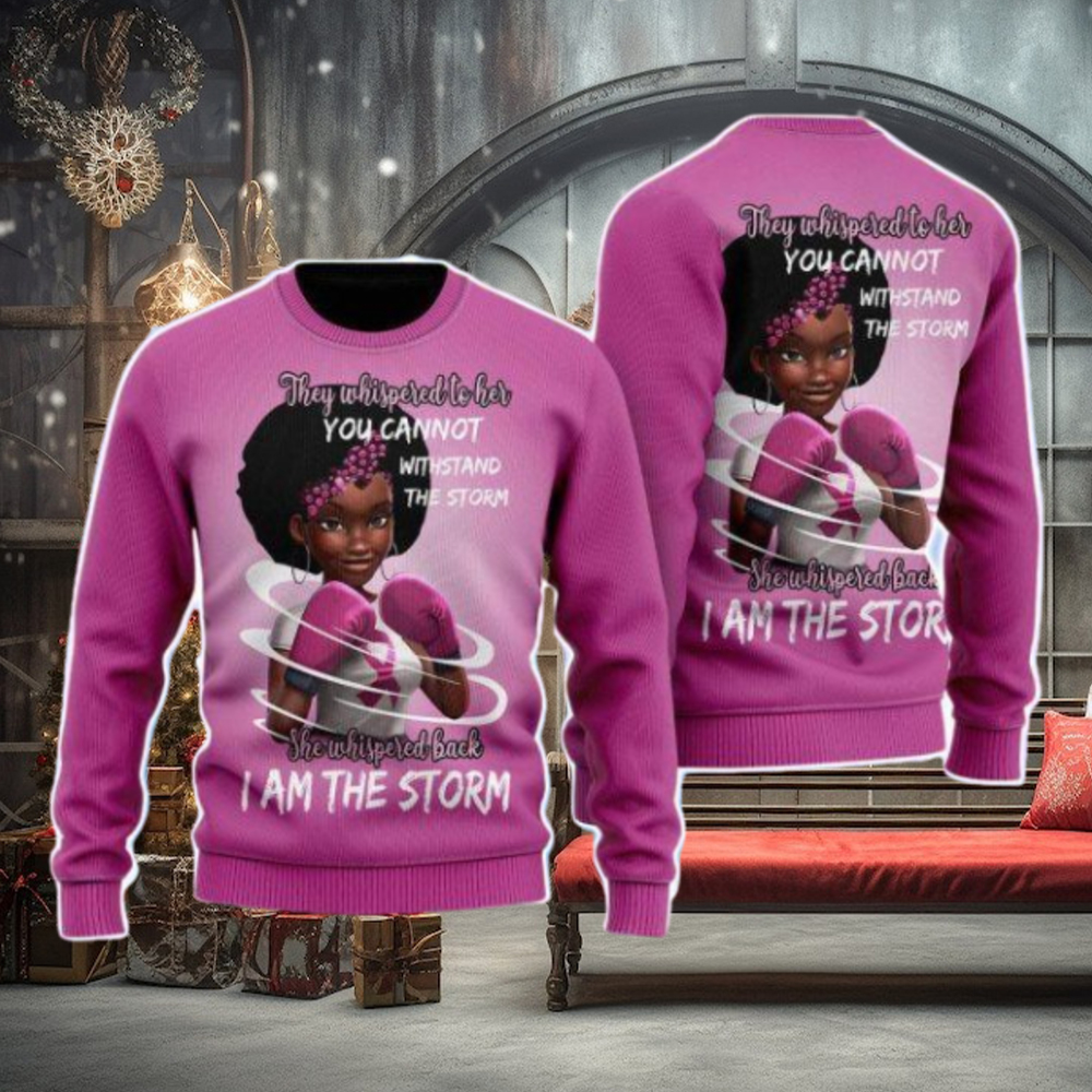 She Whispered Back I Am The Storm Christmas Unisex Ugly Sweater She Whispered Back I Am The Storm Christmas Unisex Ugly Sweater