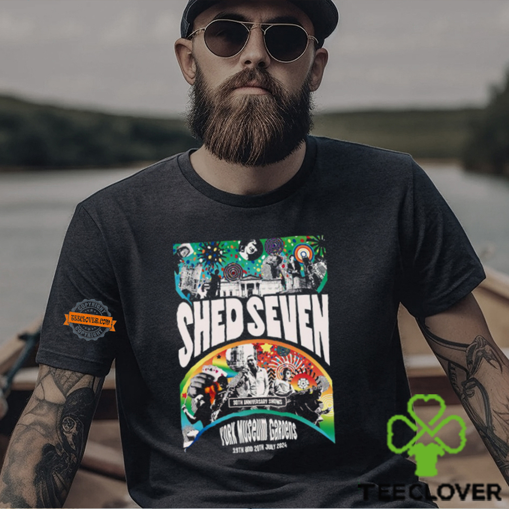 Shed Seven Museum Gardens 30th Anniversary Event T Shirt Shed Seven Museum Gardens 30th Anniversary Event T Shirt