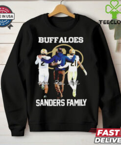 Shedeur Deion Shilo Sanders family Colorado Buffaloes signatures shirt