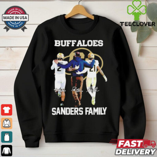 Shedeur Deion Shilo Sanders family Colorado Buffaloes signatures shirt
