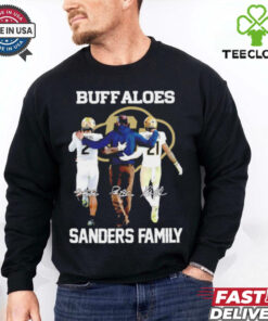 Shedeur Deion Shilo Sanders family Colorado Buffaloes signatures shirt