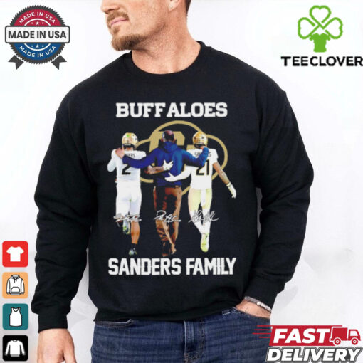 Shedeur Deion Shilo Sanders family Colorado Buffaloes signatures shirt