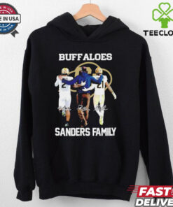 Shedeur Deion Shilo Sanders family Colorado Buffaloes signatures shirt