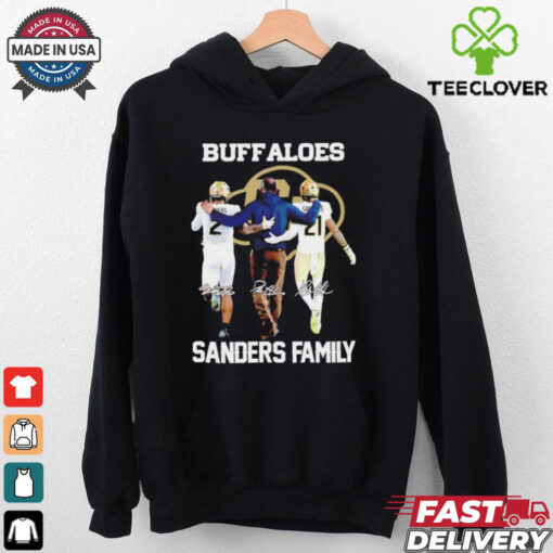 Shedeur Deion Shilo Sanders family Colorado Buffaloes signatures shirt