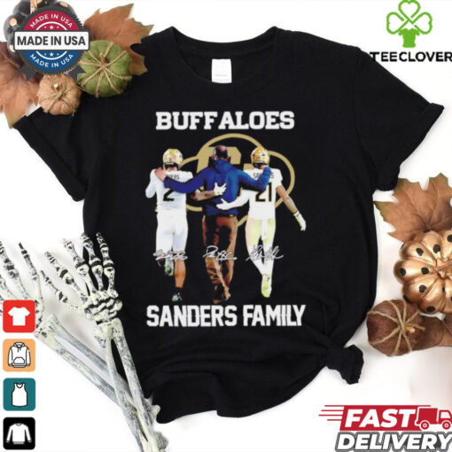 Shedeur Deion Shilo Sanders family Colorado Buffaloes signatures shirt