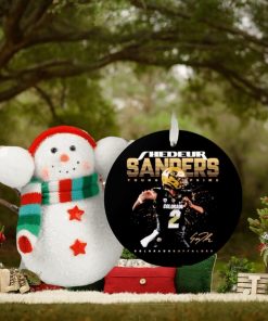 Shedeur Sanders Colorado Buffaloes Young Prime signature ornament