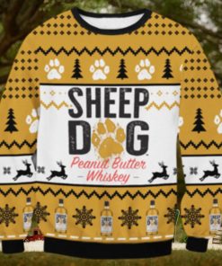 Sheep Dog Peanut Butter Whiskey Ugly Sweater