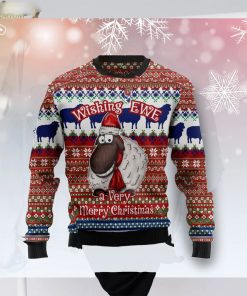 Sheep Wishing Ewe Christmas Unisex Crewneck Sweater