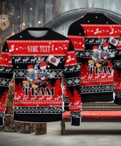 Sheffield United FC Disney Team Custom Name Ugly Christmas Sweater