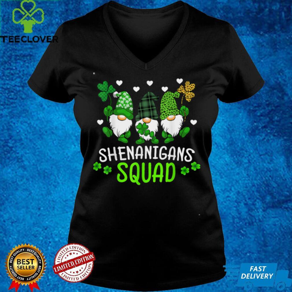 Shenanigans Squad St Patricks Day Gnomes Green Proud Irish T Shirt (1)