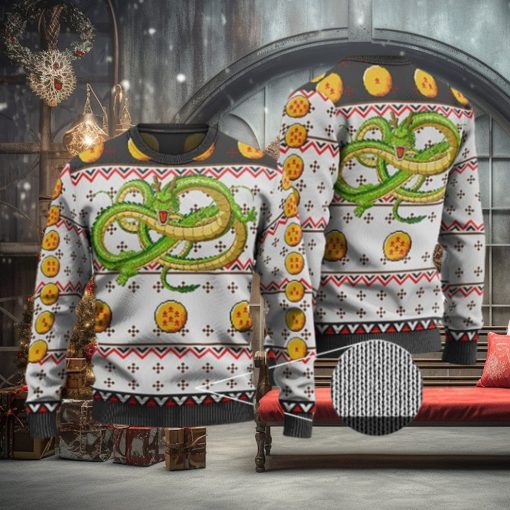 Shenron Seven Dragon Balls Ugly Christmas Sweater
