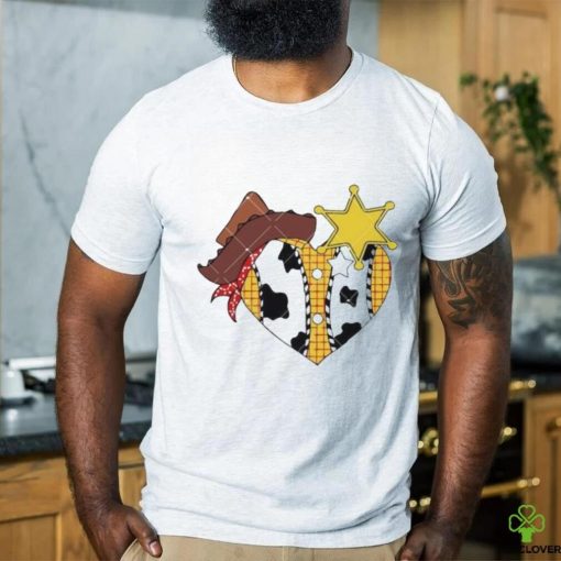 Sheriff Woody Pride Love Heart Valentines Toy Story shirt