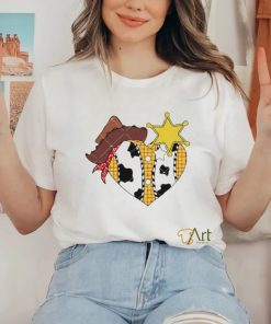 Sheriff Woody Pride Love Heart Valentines Toy Story shirt