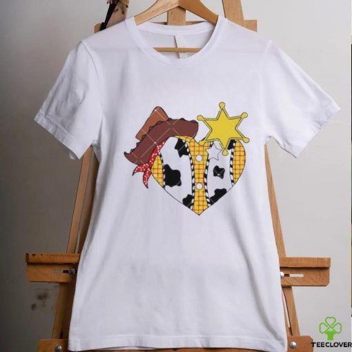 Sheriff Woody Pride Love Heart Valentines Toy Story shirt