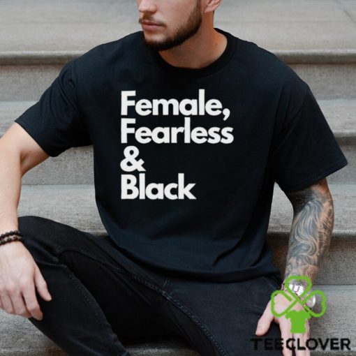 Sheryl Swoopes Wearing Female Fearless And Black Shirt