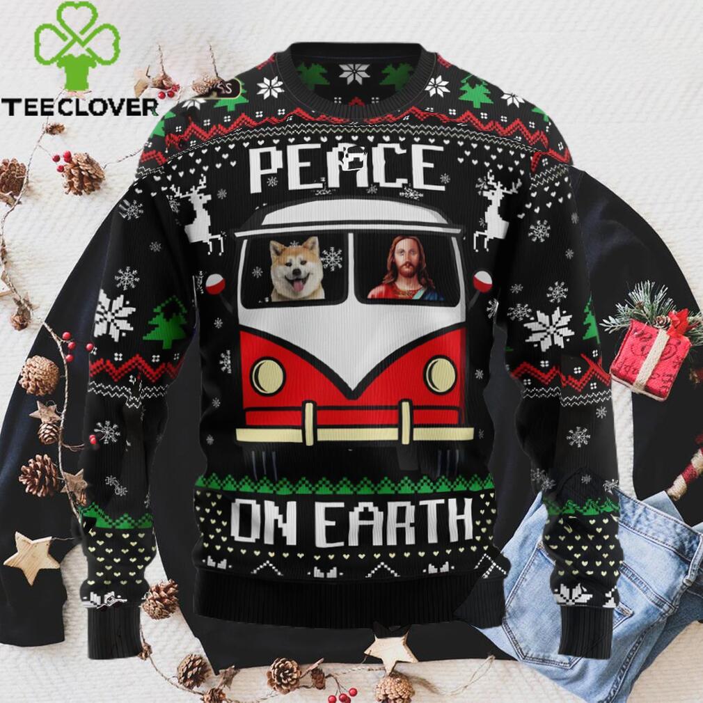 Shiba Inu Peace Ugly Christmas Sweater, Xmas Sweatshirt Shiba Inu Peace Ugly Christmas Sweater, Xmas Sweatshirt