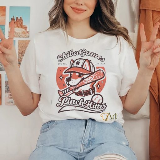Shiba game done quick pinch hitter shirt