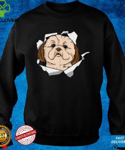 Shih Tzu Dog Breakthrough Cute Dog Animal Lover T Shirt tee